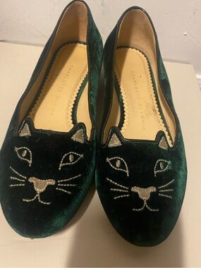 Charlotte Olympia | Shoes | Charlotte Olympia Black Kitty Flats